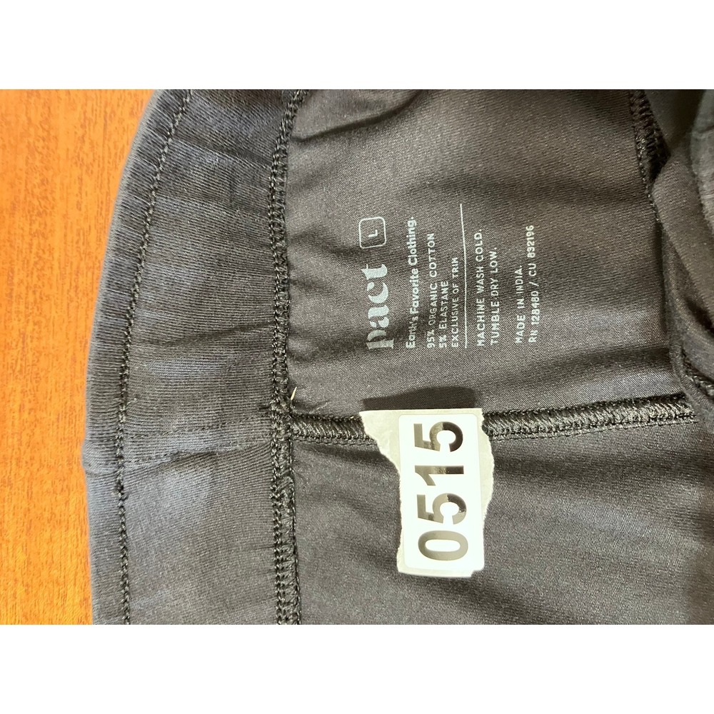 Pact Mens Organic Cotton Knit Lounge Shorts Black Size L Elastic Waist Pocket - Picture 12 of 12